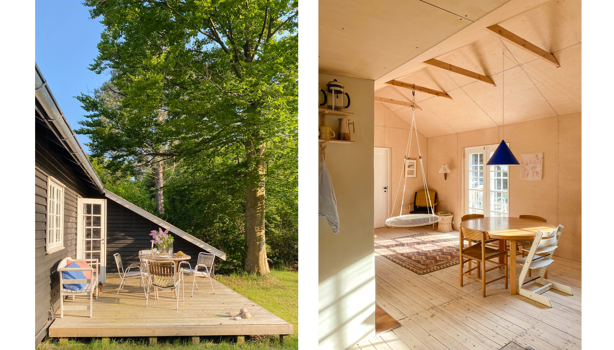 The Landfolk summerhouse the family stayed in