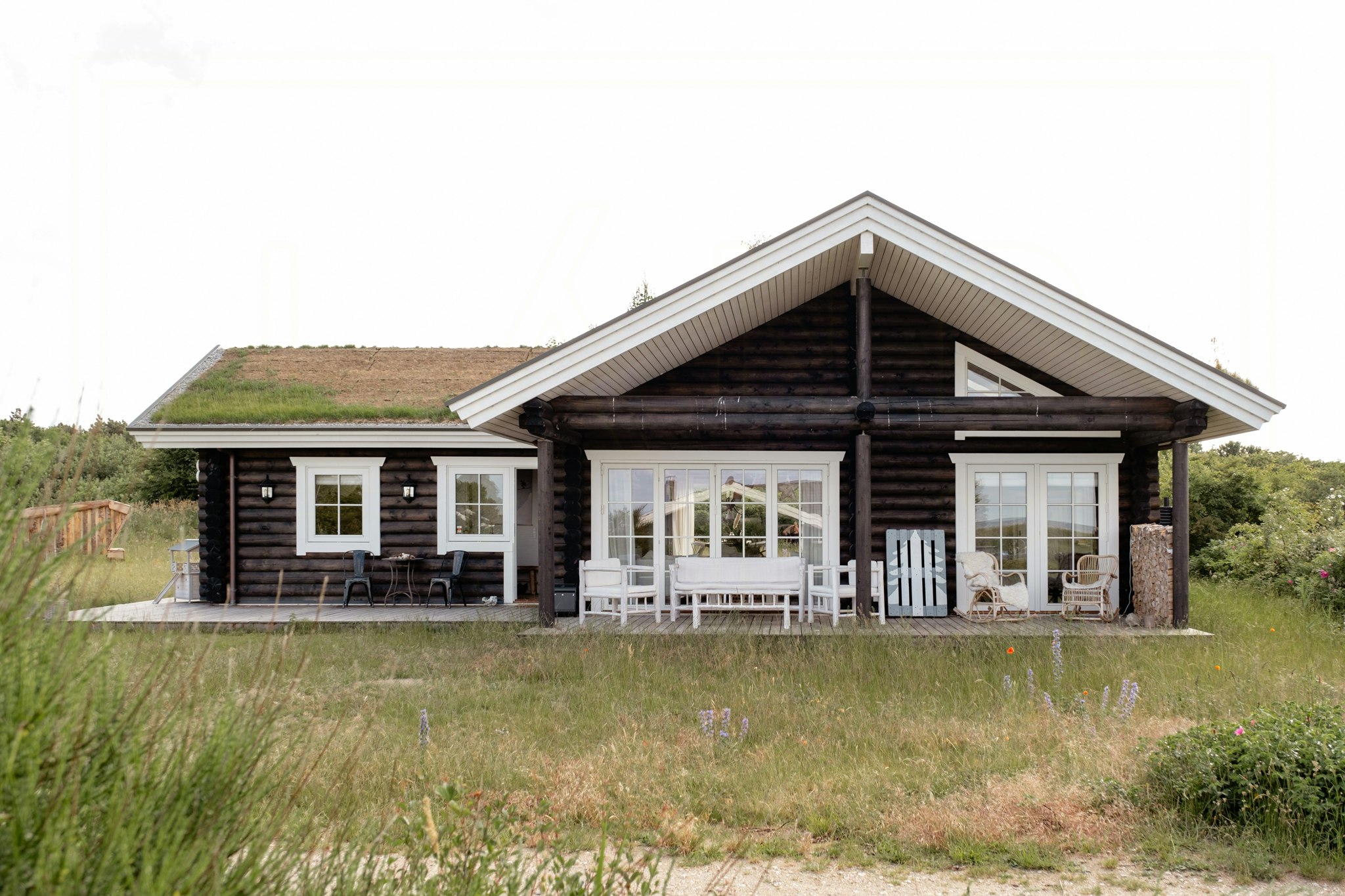 Sommerhus i bjælkehyttestil | Landfolk