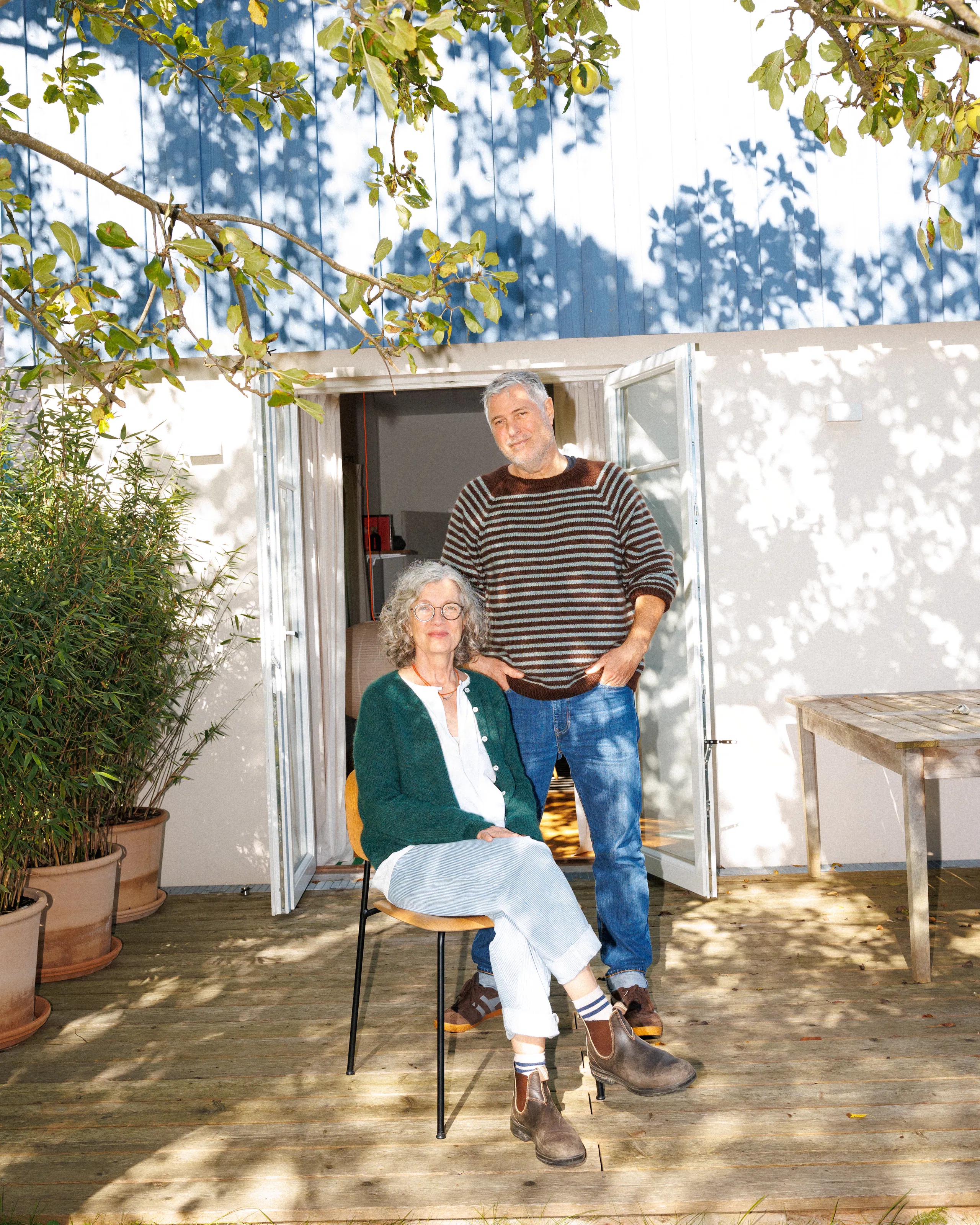 Patrick and Patricia on the terrace