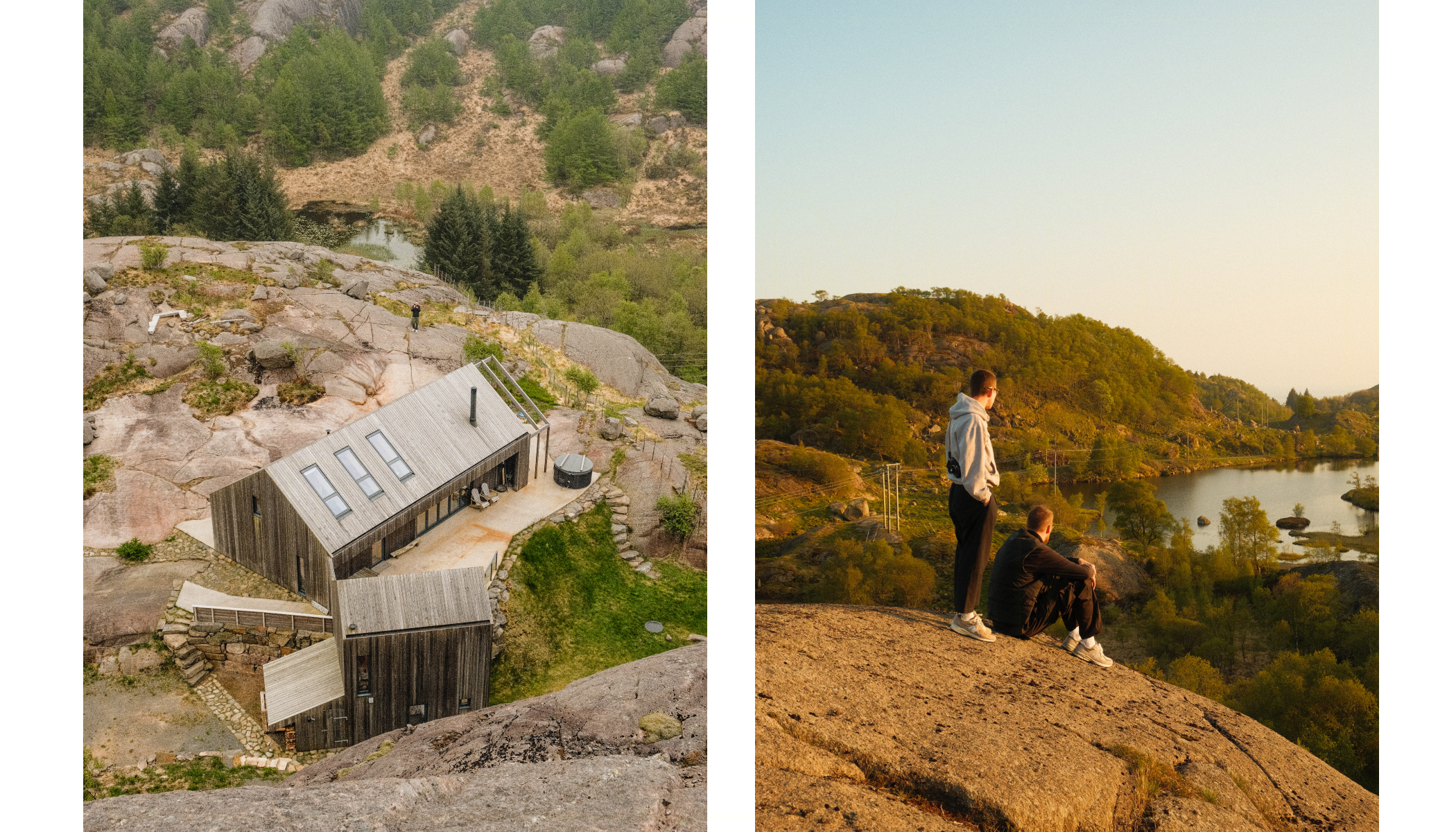 En Landfolk hytte i Norge