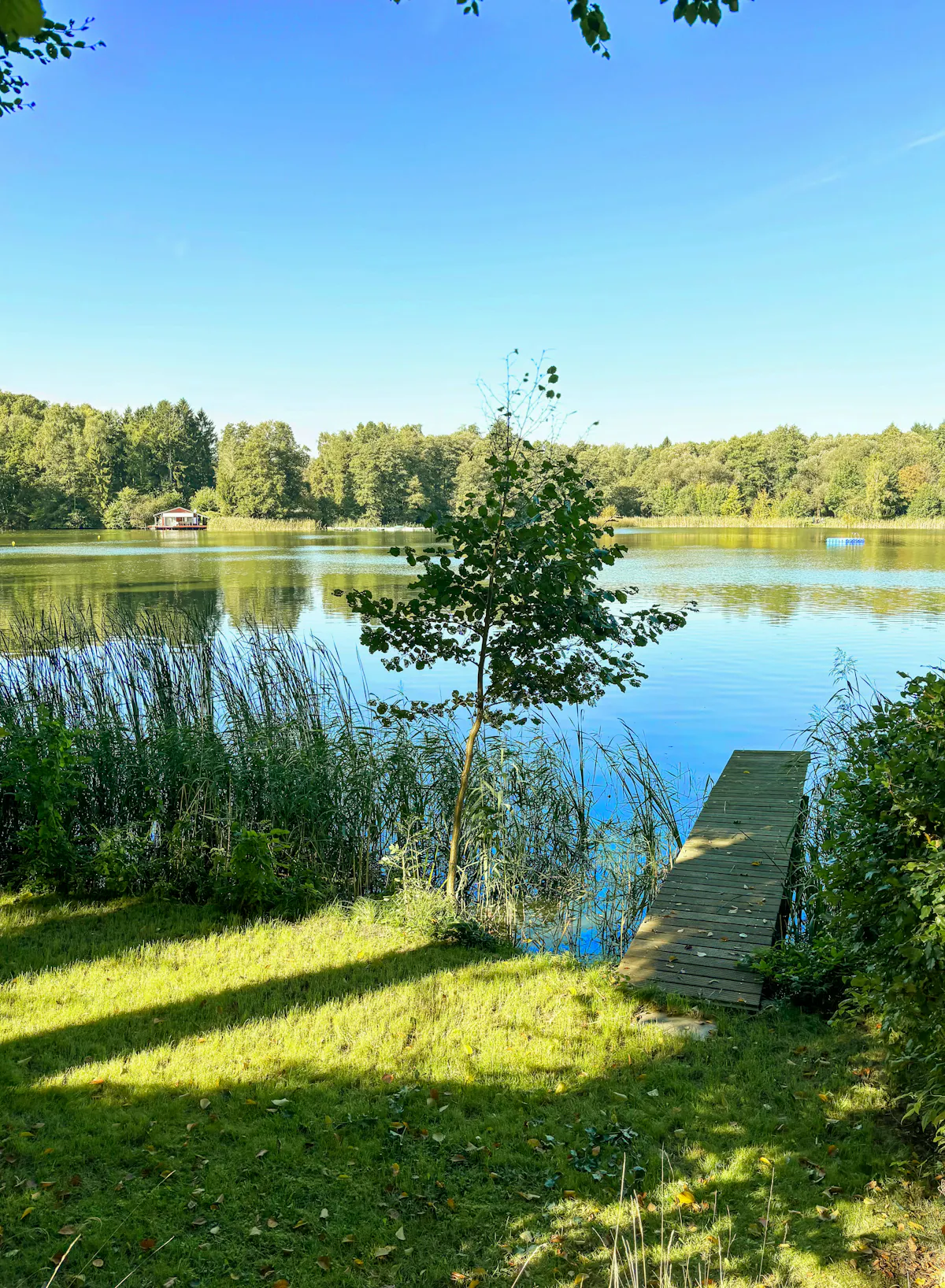 Hus med egen bådbro ved Neversdorfer See