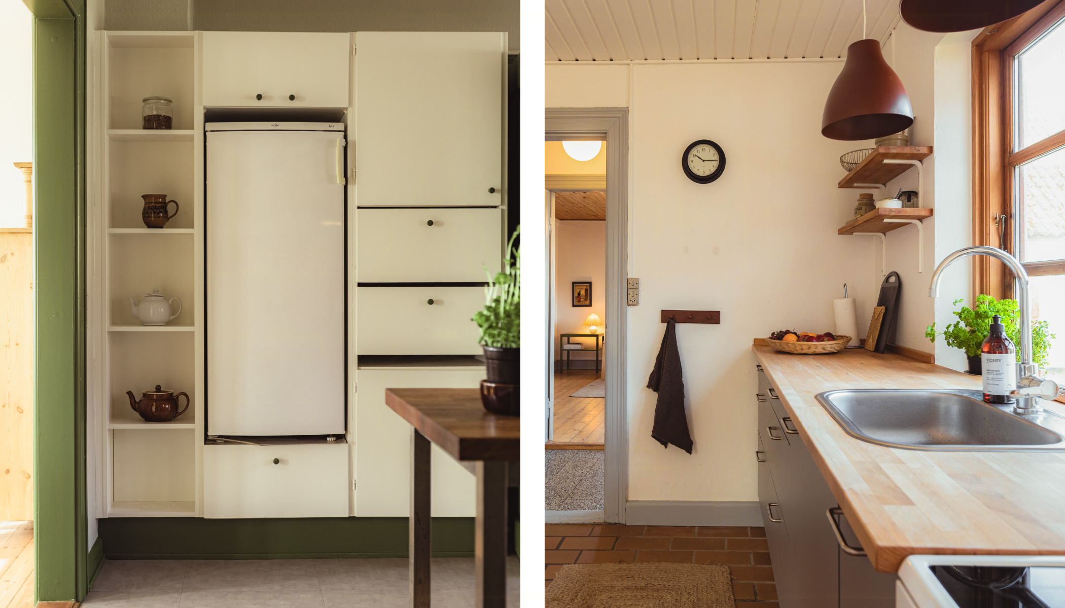 Links Kågård, rechts Lundstedet