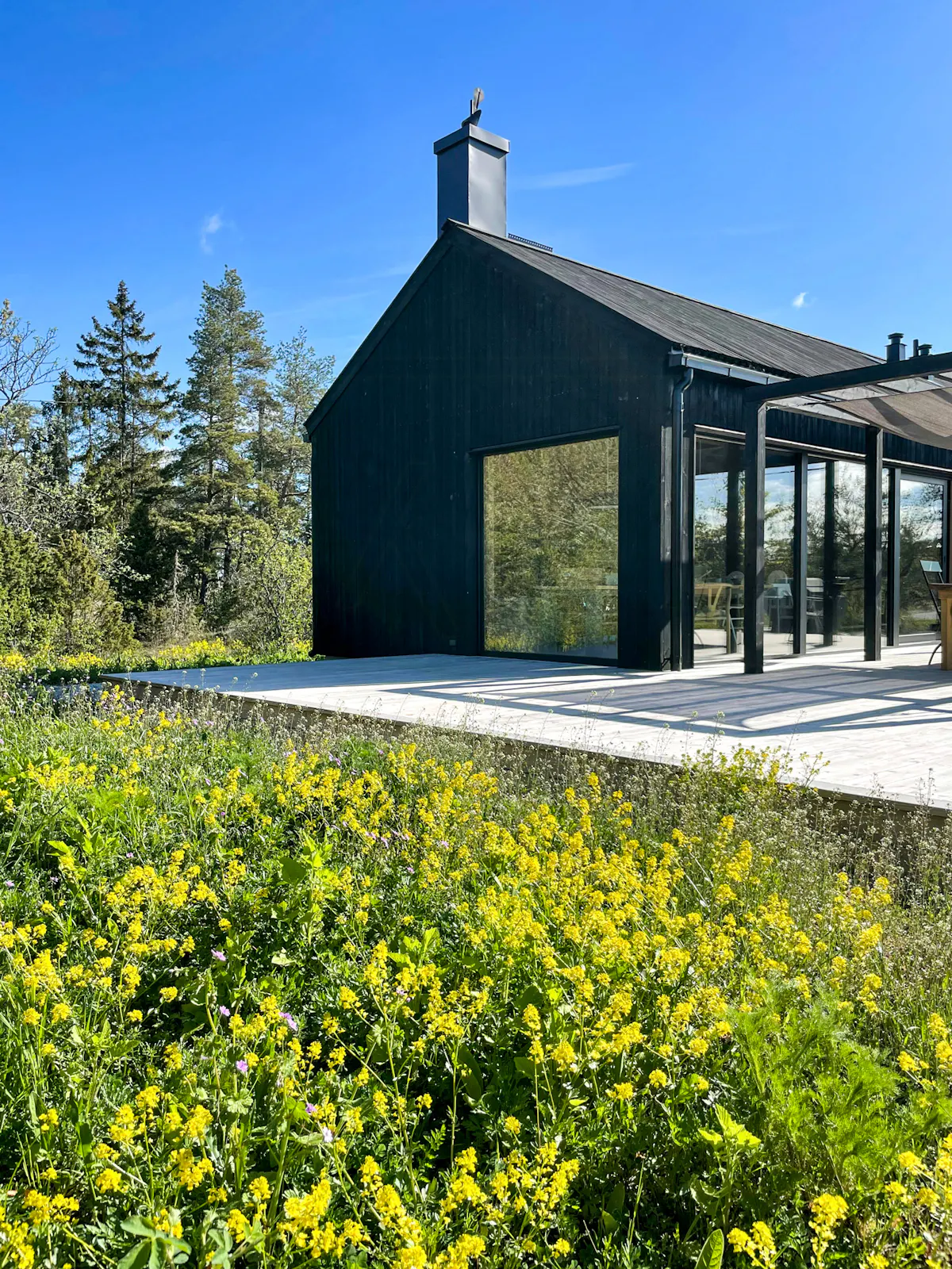 Arkitektritat hus i Etelhem på Gotland