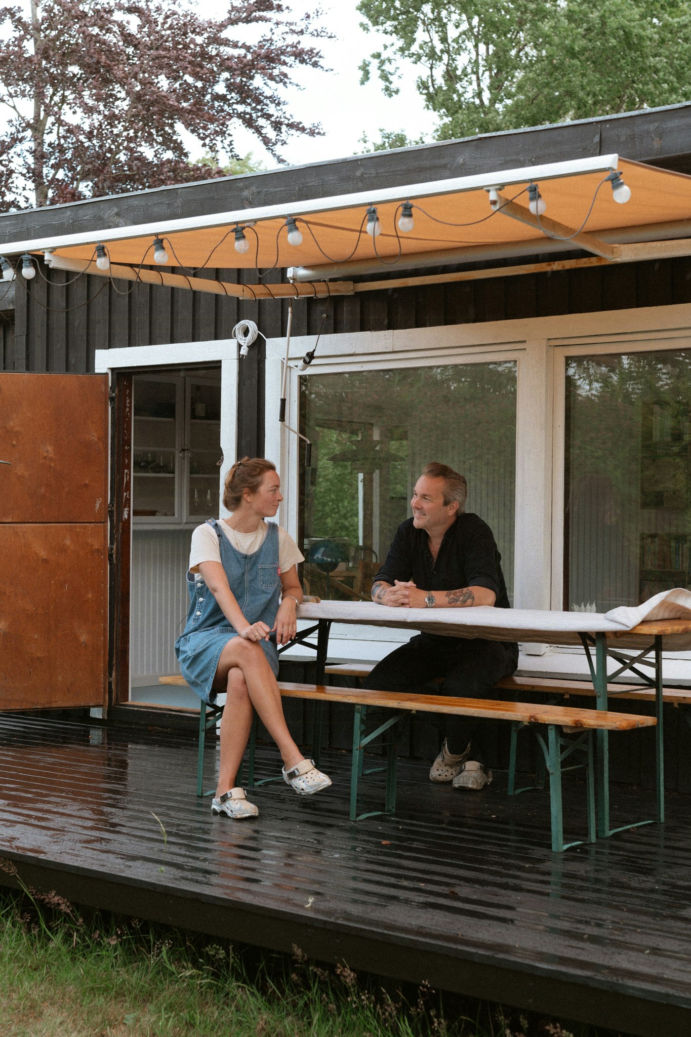 Cecilie og Bo på terrasse